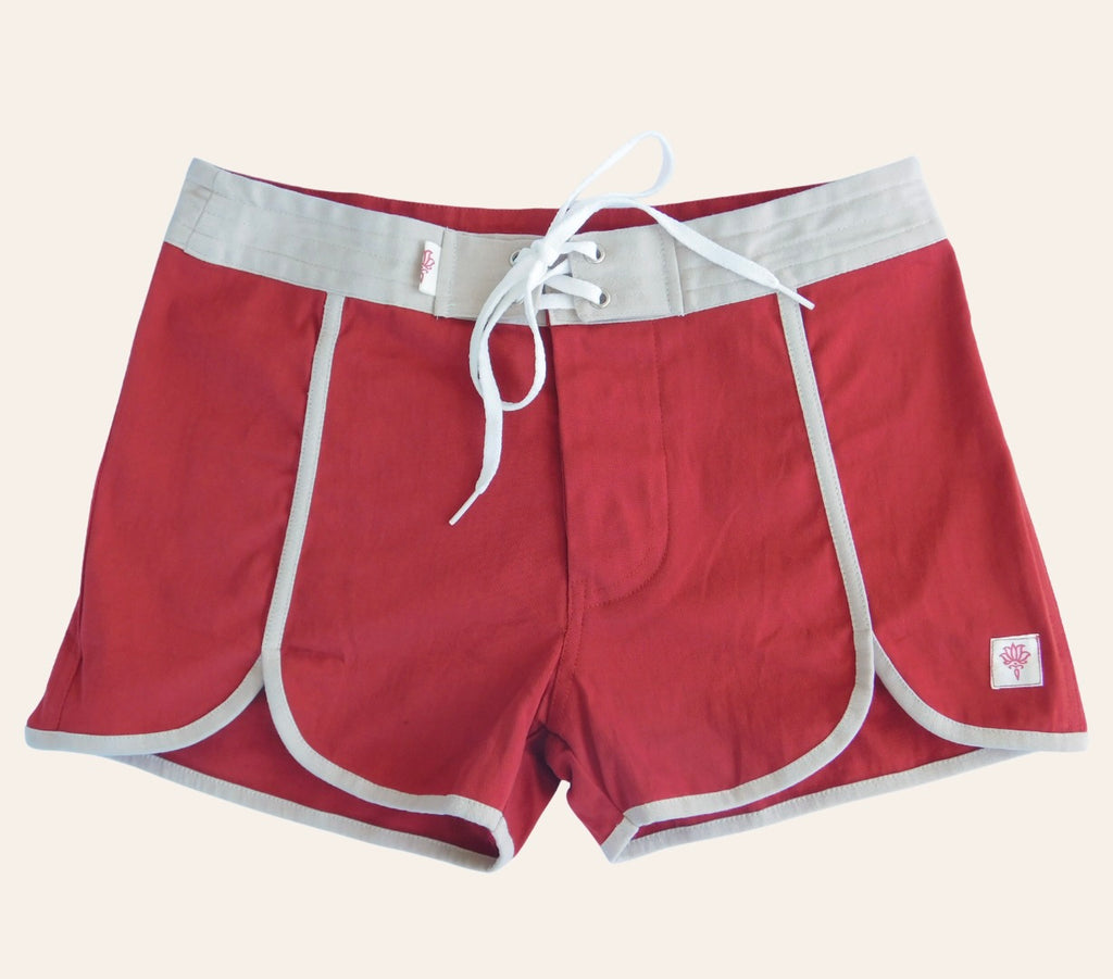 Scoop Short - Red/Off White