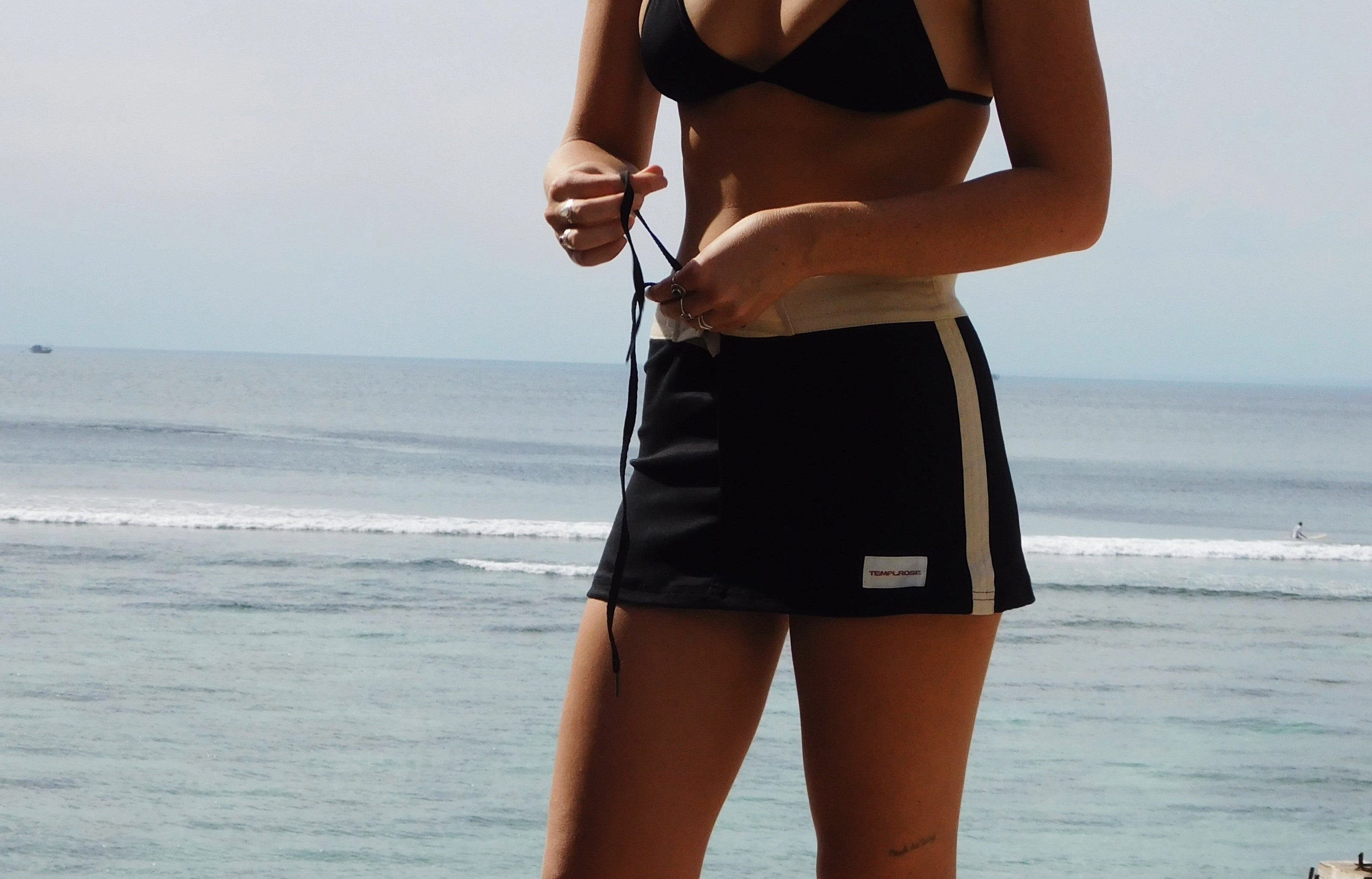 Surf Skirt - Black/Off White